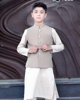 Juniper Waist Coat With White Kurta Pajama